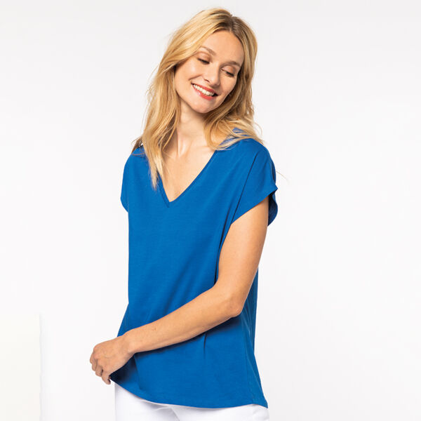 Native Spirit Ladies Oversized V Neck T-Shirt Thumbnail