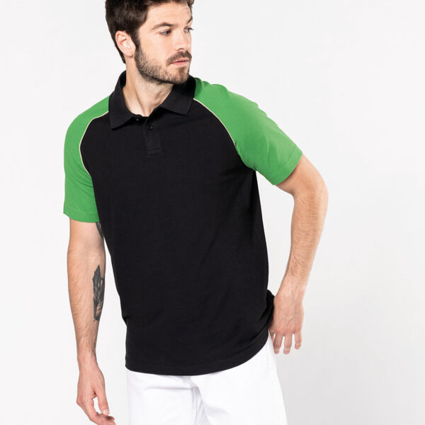 Polo baseball contrast polo shirt Thumbnail