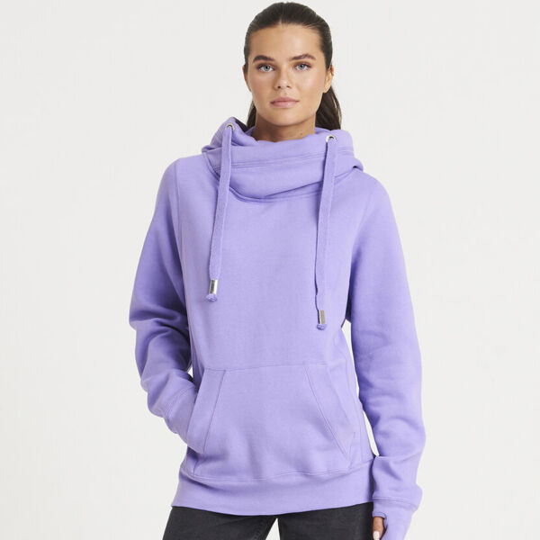 Cross neck hoodie Thumbnail